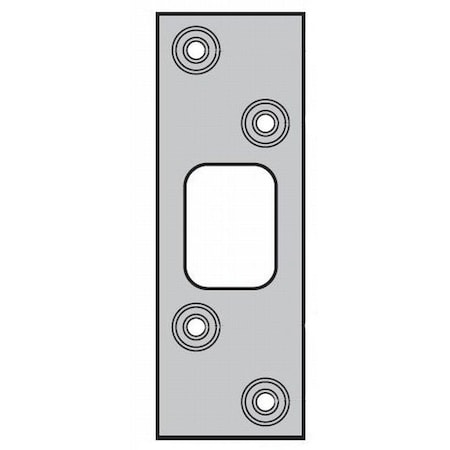 Kwikset Deadbolt Strike, Satin Nickel Blackened 83222-15A